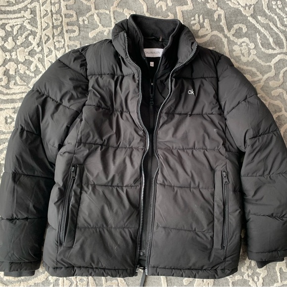 Men’s Calvin Klein Black Winter Coat
size small - Picture 5 of 6